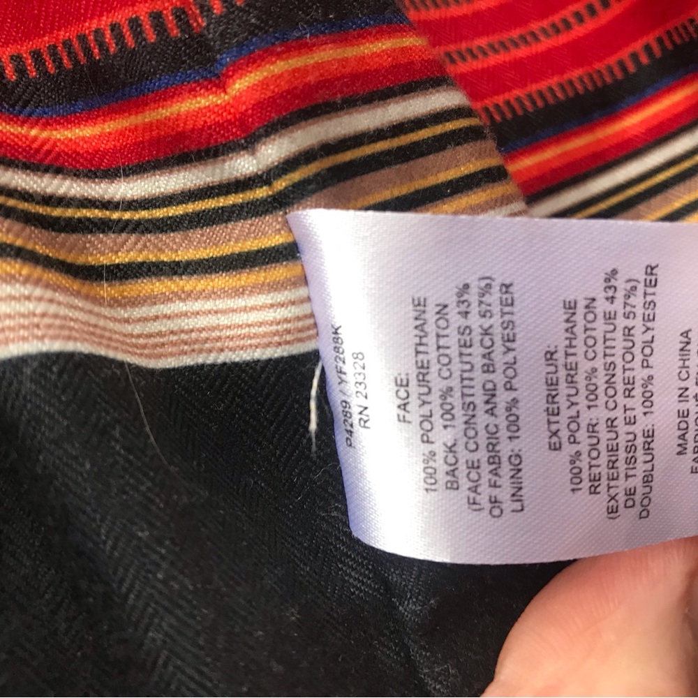 Pendleton Women’s Rain Jacket, Black With Striped… - image 4